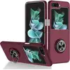 Image de Coque Pour Samsung Galaxy Z Flip 5 5g - Housse Etui Rigide Bague Anti Choc Magnetique - Rouge Bordeaux
