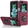 Image de Coque pour Samsung Galaxy Z Flip 5 5G - housse etui rigide bague anti choc magnetique - ROUGE BORDEAUX