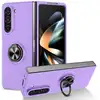 Image de Coque Pour Samsung Galaxy Z Fold 5 5g - Housse Etui Rigide Bague Anti Choc Magnetique - Mauve