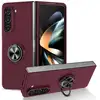Image de Coque Pour Samsung Galaxy Z Fold 5 5g - Housse Etui Rigide Bague Anti Choc Magnetique - Rouge Bordeaux