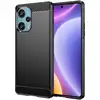 Image de Coque Pour Xiaomi Poco F5 5g / Redmi Note 12 Turbo - Housse Etui Silicone Gel Carbone + Verre Trempe - Noir