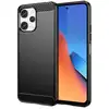 Image de Coque Pour Xiaomi Redmi 12 4g - Housse Etui Silicone Gel Carbone + Film Ecran - Noir