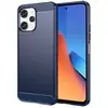 Image de Coque Pour Xiaomi Redmi 12 4g - Housse Etui Silicone Gel Carbone + Film Ecran - Bleu Fonce