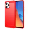 Image de Coque Pour Xiaomi Redmi 12 4g - Housse Etui Silicone Gel Carbone + Film Ecran - Rouge