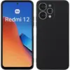 Image de Coque Pour Xiaomi Redmi 12 4g - Housse Etui Silicone Gel Fine + Film Ecran - Noir