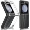 Image de Coque Pour Samsung Galaxy Z Flip 5 5g - Housse Etui Rigide Avant Et Arriere - Transparent