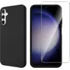 Image de Coque Pour Samsung Galaxy S23 Fe 5g - Housse Etui Silicone Gel Fine + Film Ecran - Noir