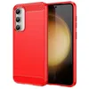 Image de Coque pour Samsung Galaxy S23 FE 5G - housse etui silicone gel carbone + film ecran - ROUGE