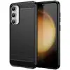 Image de Coque Pour Samsung Galaxy S23 Fe 5g - Housse Etui Silicone Gel Carbone + Verre Trempe - Noir