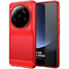 Image de Coque Pour Xiaomi 13 Ultra 5g - Housse Etui Silicone Gel Carbone + Verre Trempe - Rouge