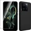 Image de Coque Pour Xiaomi 13t / 13t Pro 5g - Housse Etui Silicone Gel Fine + Film Ecran - Noir
