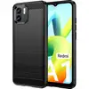Image de Coque Pour Xiaomi Redmi A1 / A2 - Housse Etui Silicone Gel Carbone + Verre Trempe - Noir