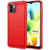 Image de Coque Pour Xiaomi Redmi A1 / A2 - Housse Etui Silicone Gel Carbone + Verre Trempe - Rouge