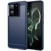 Image de Coque Pour Xiaomi 13t / 13t Pro 5g - Housse Etui Silicone Gel Carbone + Verre Trempe - Bleu Fonce