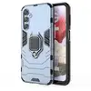 Image de Coque Pour Samsung Galaxy S23 Fe 5g - Housse Etui Rigide Anti Choc + Verre Trempe - Bleu Fonce