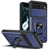 Image de Coque pour Google Pixel 8 5G - housse etui rigide anti choc + verre trempe - BLEU FONCE