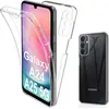 Image de Coque Pour Samsung Galaxy A24 4g / A25 4g / 5g - Housse Etui Silicone Gel 360 Integrale + Film Ecran - Transparent
