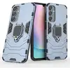 Image de Coque Pour Samsung Galaxy A24 4g / A25 4g / 5g - Housse Etui Rigide Anti Choc + Verre Trempe - Bleu Fonce