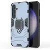 Image de Coque Pour Samsung Galaxy S24 5g - Housse Etui Rigide Anti Choc + Film Ecran - Bleu Fonce