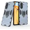 Image de Coque Pour Xiaomi Redmi 13c / Poco C65 / Poco M6 5g - Housse Etui Rigide Anti Choc + Verre Trempe - Bleu Fonce