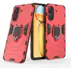 Image de Coque Pour Xiaomi Redmi 13c / Poco C65 / Poco M6 5g - Housse Etui Rigide Anti Choc + Verre Trempe - Rouge