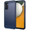 Image de Coque Pour Samsung Galaxy A15 4g / 5g - Housse Etui Silicone Gel Carbone + Film Ecran - Bleu Fonce
