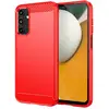 Image de Coque Pour Samsung Galaxy A15 4g / 5g - Housse Etui Silicone Gel Carbone + Film Ecran - Rouge