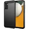 Image de Coque Pour Samsung Galaxy A15 4g / 5g - Housse Etui Silicone Gel Carbone + Verre Trempe - Noir