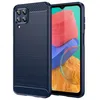 Image de Coque pour Samsung Galaxy M33 5G - housse etui silicone gel carbone + film ecran - BLEU FONCE