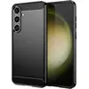 Image de Coque Pour Samsung Galaxy S24 Plus 5g - Housse Etui Silicone Gel Carbone + Film Ecran - Noir