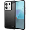 Image de Coque Pour Xiaomi Redmi Note 13 Pro 5g / Poco X6 5g - Housse Etui Silicone Gel Carbone + Film Ecran - Noir