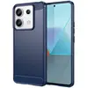 Image de Coque Pour Xiaomi Redmi Note 13 Pro 5g / Poco X6 5g - Housse Etui Silicone Gel Carbone + Film Ecran - Bleu Fonce