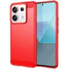 Image de Coque Pour Xiaomi Redmi Note 13 Pro 5g / Poco X6 5g - Housse Etui Silicone Gel Carbone + Film Ecran - Rouge