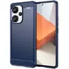 Image de Coque Pour Xiaomi Redmi Note 13 Pro+ Plus 5g - Housse Etui Silicone Gel Carbone + Film Ecran - Bleu Fonce