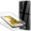 Image de Coque Pour Samsung Galaxy S24 5g - Housse Etui Silicone Gel 360 Integrale + Film Ecran - Transparent