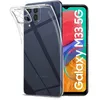 Image de Coque pour Samsung Galaxy M33 5G - housse etui silicone gel fine + verre trempe - TRANSPARENT TPU