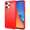 Image de Coque Pour Xiaomi Redmi 12 4g Et 5g / Poco M6 Pro 5g - Housse Etui Silicone Gel Carbone + Film Ecran - Rouge