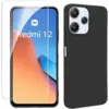 Image de Coque Pour Xiaomi Redmi 12 4g Et 5g / Poco M6 Pro 5g - Housse Etui Silicone Gel Fine + Verre Trempe - Noir