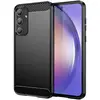 Image de Coque Pour Samsung Galaxy A55 5g - Housse Etui Silicone Gel Carbone + Film Ecran - Noir