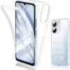 Image de Coque Pour Xiaomi Redmi 13c / Poco C65 / Poco M6 5g - Housse Etui Silicone Gel 360 Integrale + Film Ecran - Transparent