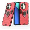 Image de Coque Pour Xiaomi Redmi Note 13 4g - Housse Etui Rigide Anti Choc + Verre Trempe - Rouge