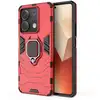 Image de Coque Pour Xiaomi Redmi Note 13 5g - Housse Etui Rigide Anti Choc + Verre Trempe - Rouge