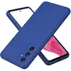 Image de Coque Pour Samsung Galaxy A35 5g - Housse Etui Silicone Gel Fine + Film Ecran - Bleu Fonce