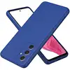 Image de Coque Pour Samsung Galaxy A55 5g - Housse Etui Silicone Gel Fine + Verre Trempe - Bleu Fonce