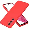 Image de Coque Pour Samsung Galaxy A55 5g - Housse Etui Silicone Gel Fine + Verre Trempe - Rouge