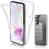 Image de Coque pour Samsung Galaxy A55 5G - housse etui silicone gel fine 360 integrale (avant et arriere) + film ecran - TRANSPARENT