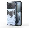 Image de Coque pour Xiaomi Redmi K70E 5G / Poco X6 Pro 5G - housse etui rigide anti choc + verre trempe - BLEU FONCE