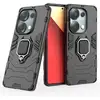Image de Coque Pour Xiaomi Redmi Note 13 Pro 4g / Poco M6 Pro 4g - Housse Etui Rigide Anti Choc + Verre Trempe - Noir