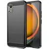 Image de Coque Pour Samsung Galaxy Xcover 7 - Housse Etui Silicone Gel Carbone + Film Ecran - Noir