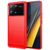 Image de Coque Pour Xiaomi Redmi K70e 5g / Poco X6 Pro 5g - Housse Etui Silicone Gel Carbone + Film Ecran - Rouge